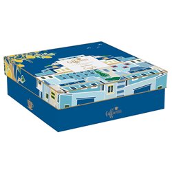 סט 6 כוסות אספרסו + תחתית פורצלן SEA DREAMS בקופסת מתנה