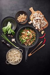 מחבת ווק 30 ס"מ מסדרת BLACK MARBLE