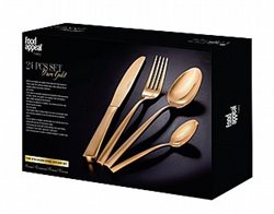 סט סכו"ם מהודר 24 חלקים PURE GOLD מט