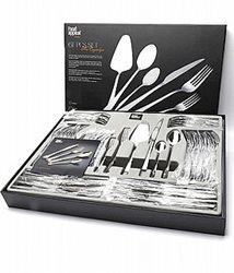 סט סכו"ם נירוסטה איכותי 61 חל' CRYSTALIN FLAT