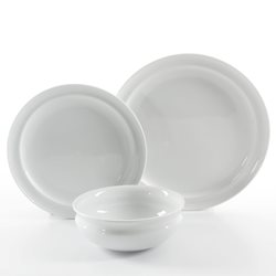 סט צלחות לבן HILLINGTON 12 חלקים (4 סועדים)