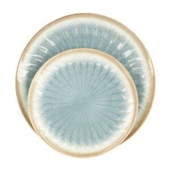 GE MAYFAIR BAY סט צלחות תכלת חום סט לארבעה סועדים