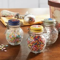 סט צנצנות תבלינים 3 חלקים פרחוני FLORAL MEDLEY