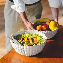 קערה 25 ס"מ tiffany לבן חלבי