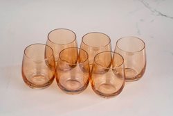 סט 6 כוסות אמבר VENETO
