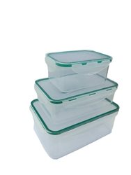 מיכלי אחסון סט (3) פלסטיק סולתם