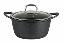 סיר 10*20 ס"מ 2.6 ליטר RICHSTONE שיש זהב וכסף יציקת אלומיניום סולתם