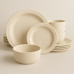 סט כלים 12 חלקים דגם corsica clay בגוון sea salt