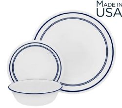 סט צלחות 18 חלקים, Classic Cafe Blue