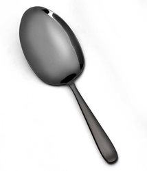 כף אורז להגשה נירוסטה איכותית בצבע שחור