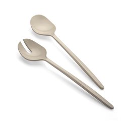 סט כפות סלט חום/אפרפר tierra