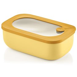 קופסת איחסון מלבני צהוב more&store 900cc