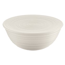 קערה + מכסה לבן חלבי 30 ס"מ tierra